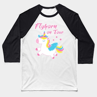 Flying Unicorn Baseball T-Shirt